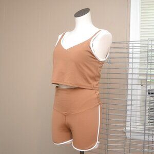 Offline By Aerie Women's Real Me Shortie 3" Inseam and Low Key Tank Top Size XL